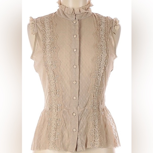 Free People Tops - Free People  sleeveless Button-Down shirt/ Size M